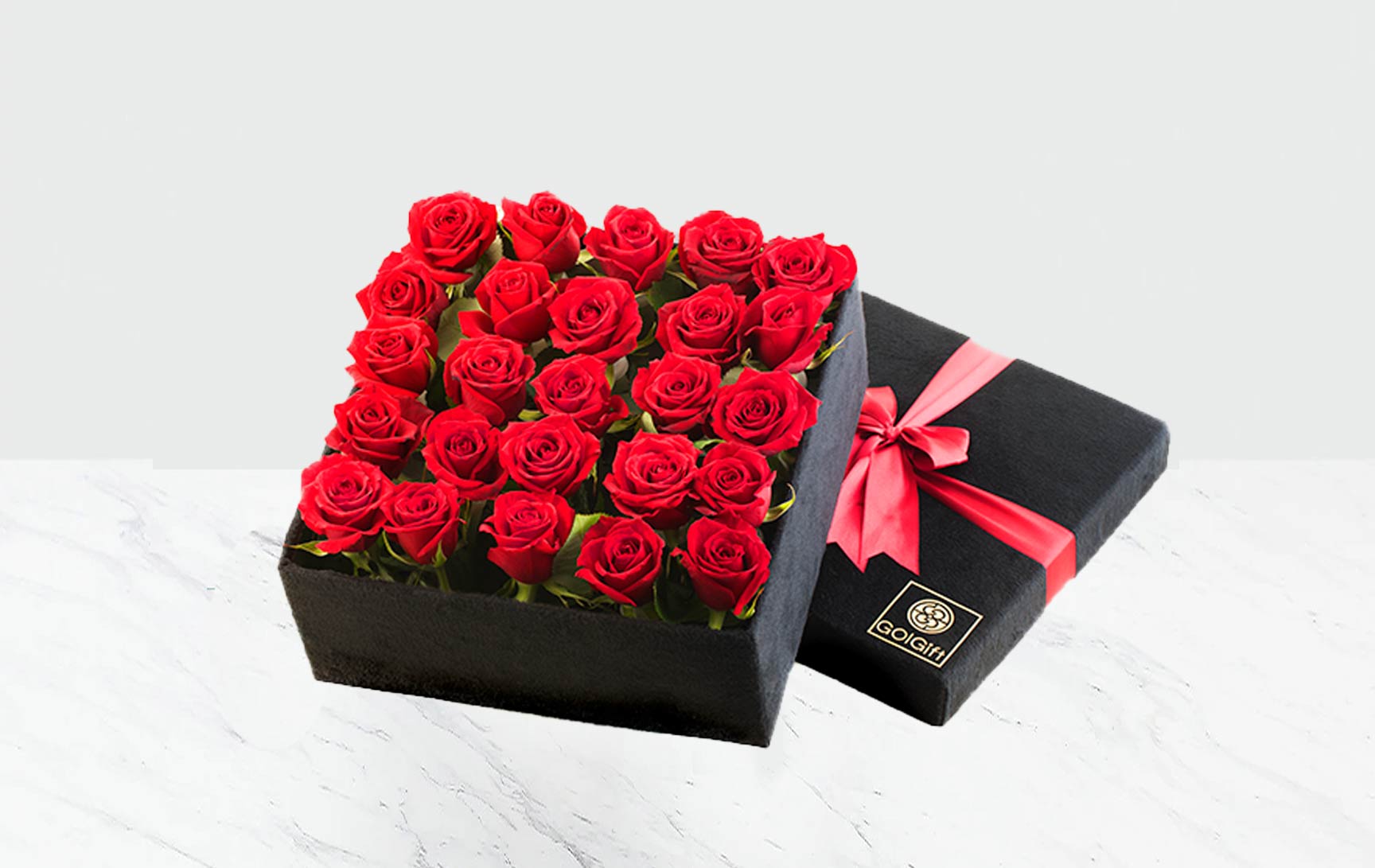 باکس گل رز 36 شاخه ای